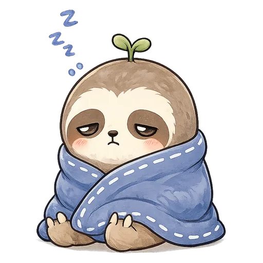 ヘトヘト省エネタイプのキャラクター